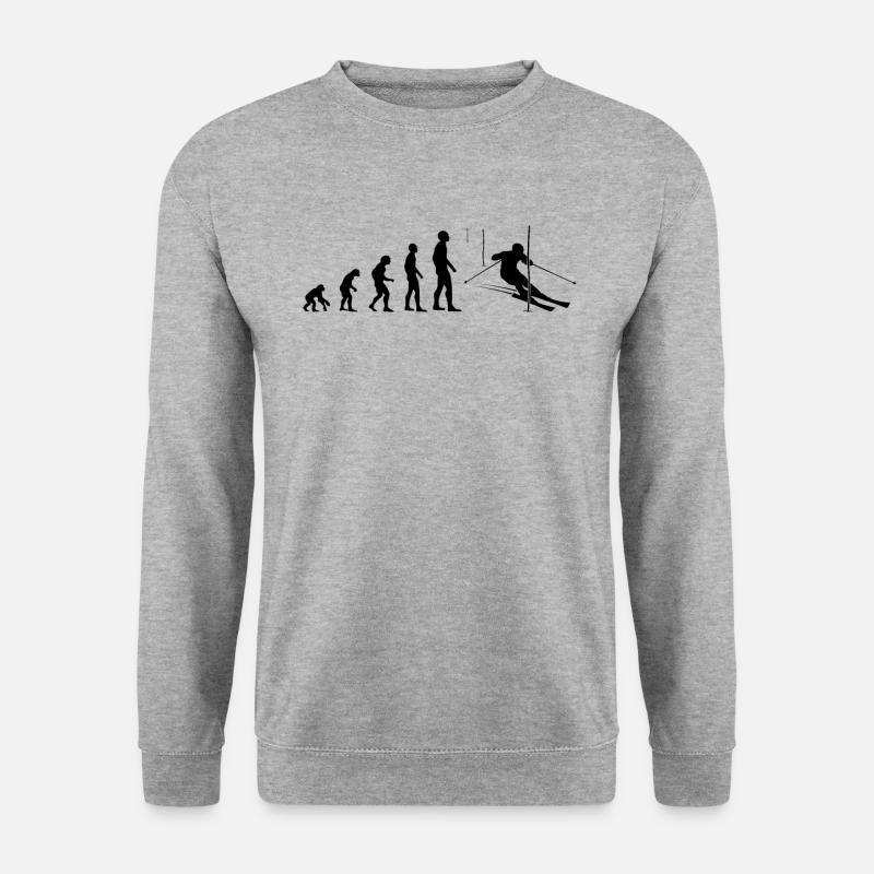 Slope Evolution Gift - Unisex Sweatshirt - salt & pepper
