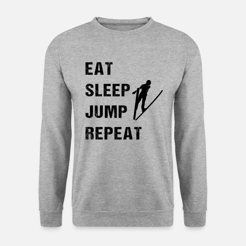 Sprungkraft: Täglich Perfekt - Unisex Pullover - Weißgrau meliert