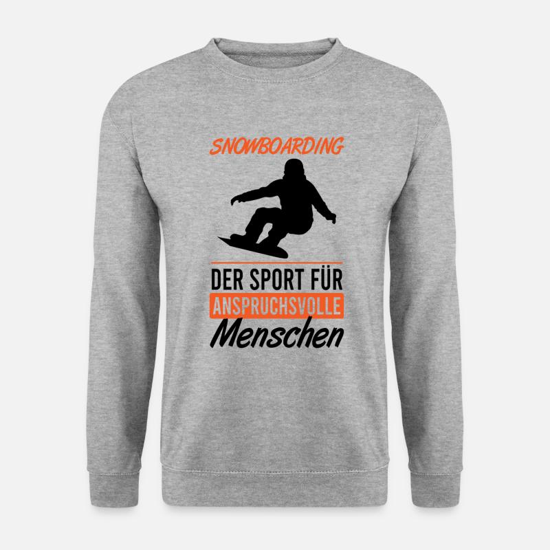 Elite Boarding – Nur für Kenner - Unisex Pullover - Weißgrau meliert