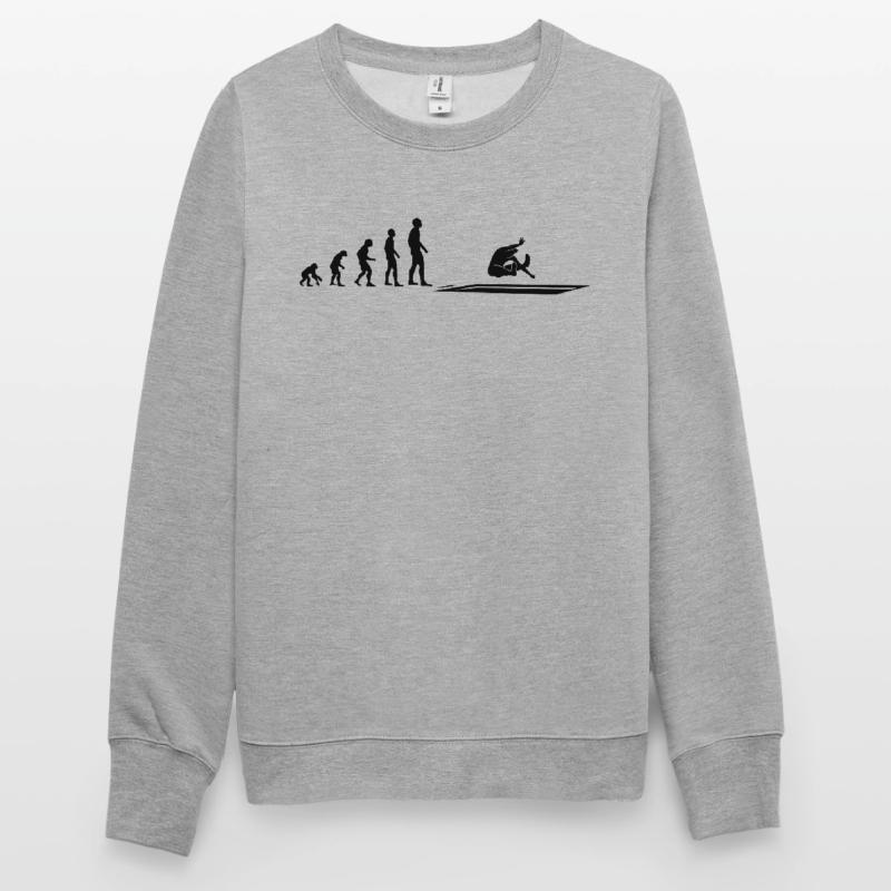 Evolution Weitsprung Athlet - Geschenk Unisex Pullover