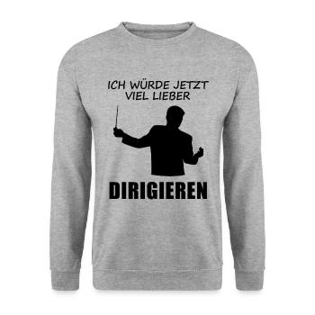 Je préfère de loin conduire maintenant - Cadeau - Sweat-shirt Unisexe - gris chiné - Devant - Alina (178cm) & Michal (187cm)
