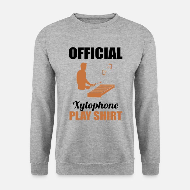 Xylophon Virtuose Offizielles Spielshirt - Unisex Pullover - Weißgrau meliert