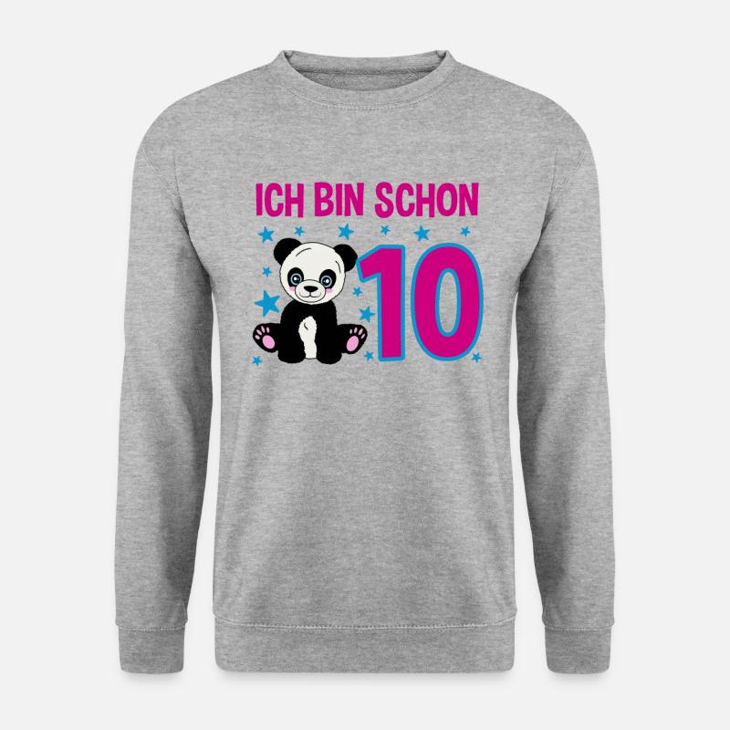 Ten Years – Panda Jubilation - Unisex Sweatshirt - salt & pepper