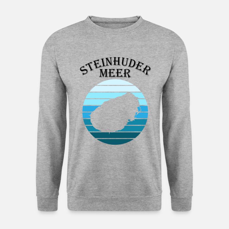 Steinhuder Meer Wave Play Reflection - Unisex Sweatshirt - salt & pepper