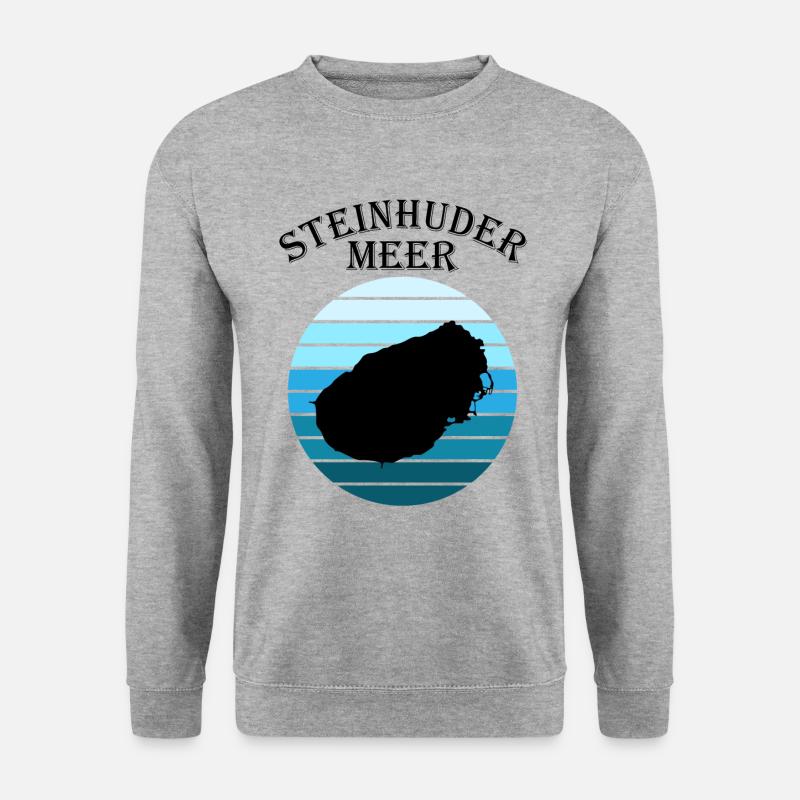 Steinhuder Meer Wave Play Reflection - Unisex Sweatshirt - salt & pepper