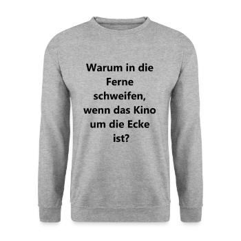 Couch & Cinema - Unisex Sweatshirt - salt & pepper - Front - Alina (178cm) & Michal (187cm)
