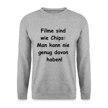 Folie cinématographique - Sweat-shirt Unisexe - gris chiné - Devant - Alina (178cm) & Michal (187cm)