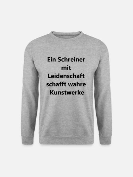 Kreative Geschenkideen - Unisex Pullover - Weißgrau meliert