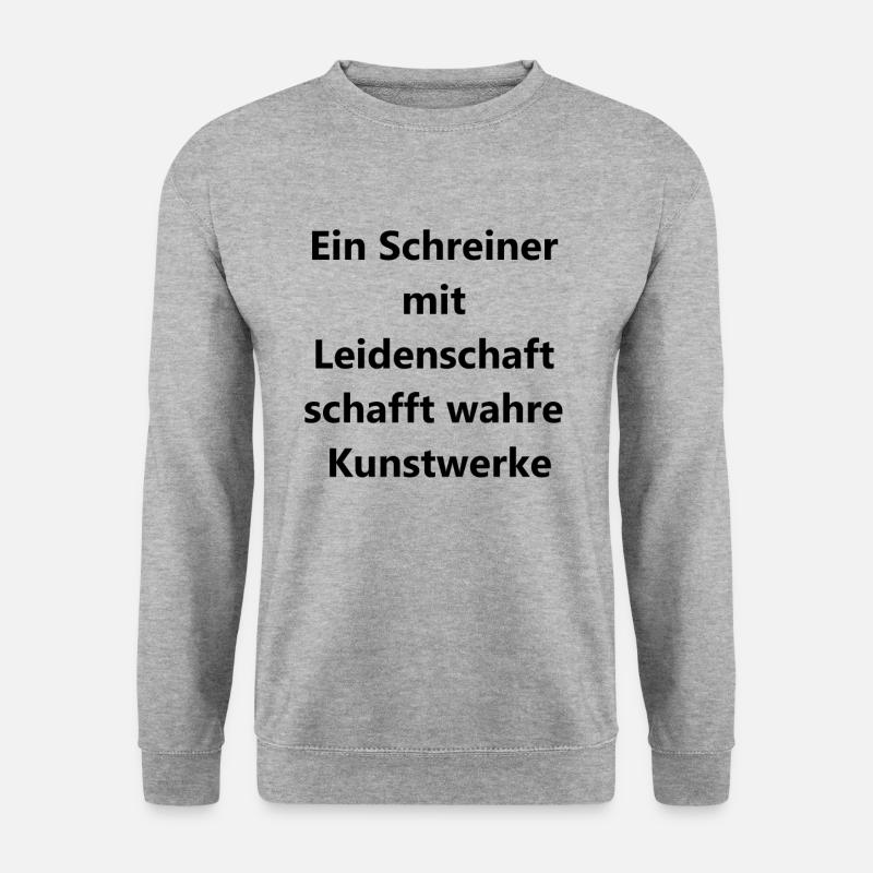 Kreative Geschenkideen - Unisex Pullover - Weißgrau meliert