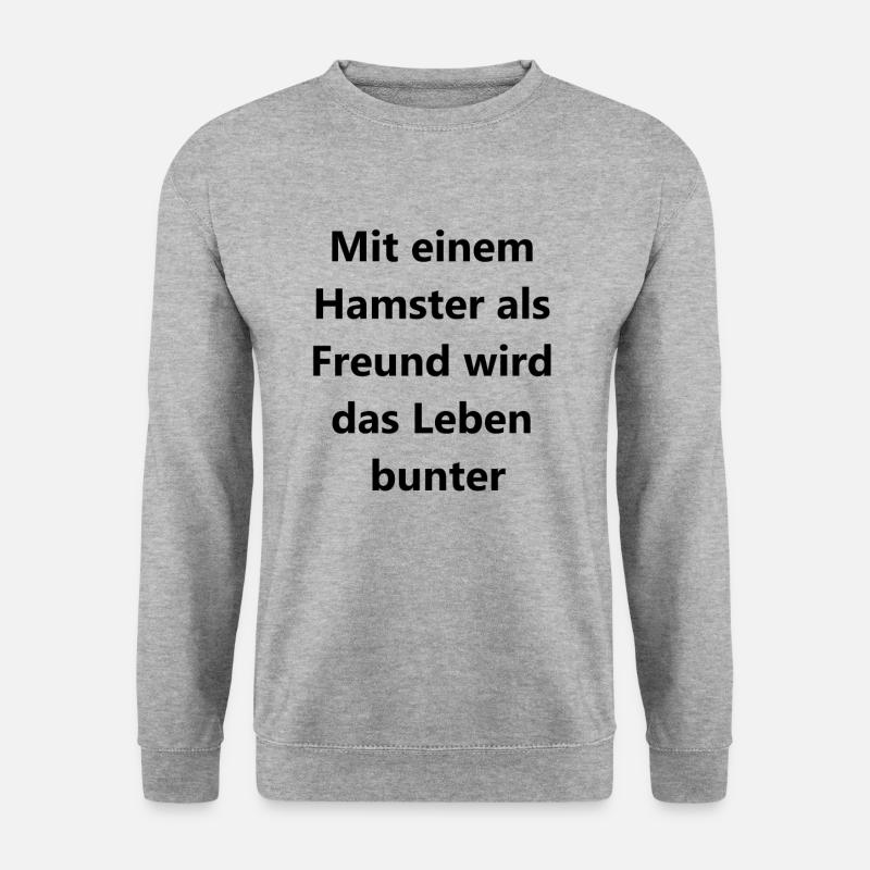 Funny Hamster Gift - Unisex Sweatshirt - salt & pepper