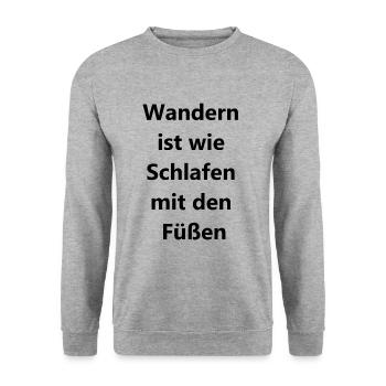 Sleepwalker Gift - Unisex Sweatshirt - salt & pepper - Front - Alina (178cm) & Michal (187cm)