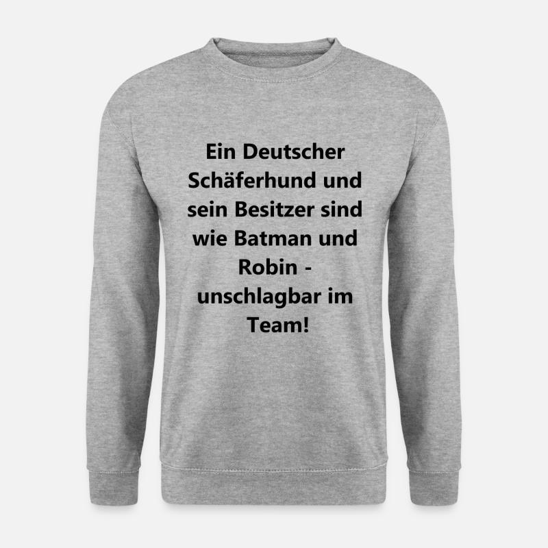 Hundebesitzer Geschenk - Unisex Pullover - Weißgrau meliert