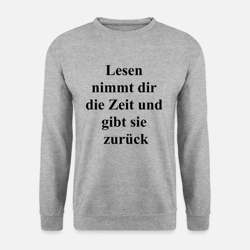 Reading Time Gift - Unisex Sweatshirt - salt & pepper