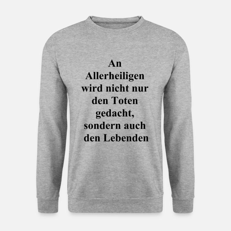 Personalisiertes Geschenk - Unisex Pullover - Weißgrau meliert