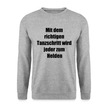 Heroic Dance Gift - Unisex Sweatshirt - salt & pepper - Front - Alina (178cm) & Michal (187cm)