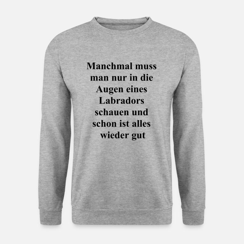 Labrador View Gift - Unisex Sweatshirt - salt & pepper