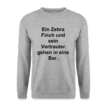 Vertraute Freunde Geschenk - Unisex Pullover - Weißgrau meliert - Vorne - Alina (178cm) & Michal (187cm)