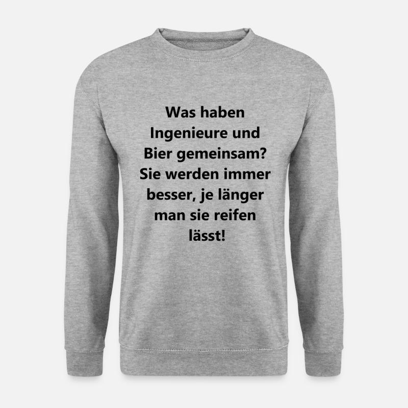"Engineer Beer" Gift - Unisex Sweatshirt - salt & pepper