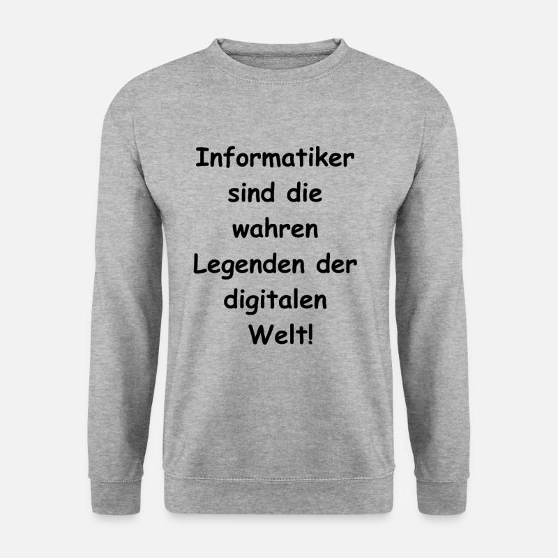 Informatiker Geschenk - Unisex Pullover - Weißgrau meliert