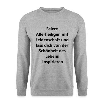 Gift for the soul - Unisex Sweatshirt - salt & pepper - Front - Alina (178cm) & Michal (187cm)