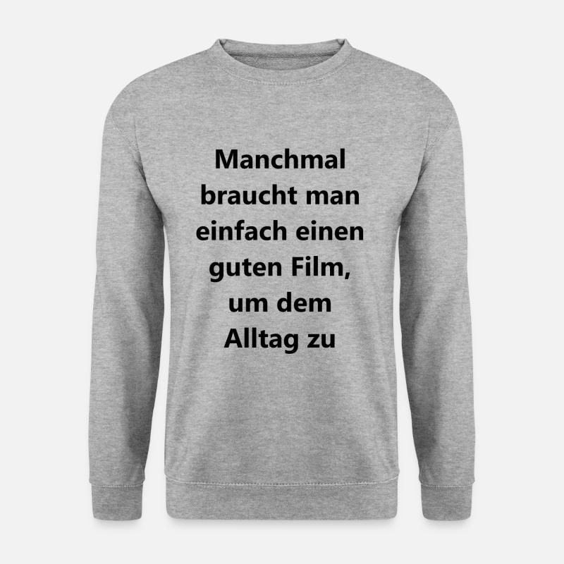 Ein Geschenk für die Seele - Unisex Pullover - Weißgrau meliert
