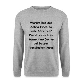 Cadeau de cache-cache - Sweat-shirt Unisexe - gris chiné - Devant - Alina (178cm) & Michal (187cm)