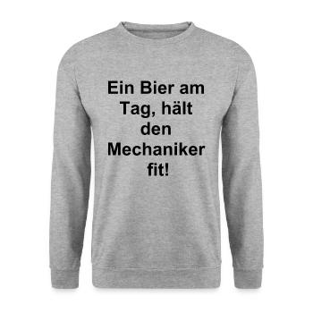 Beer Lover Gift - Unisex Sweatshirt - salt & pepper - Front - Alina (178cm) & Michal (187cm)