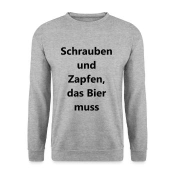 Personalized Workshop Gift - Unisex Sweatshirt - salt & pepper - Front - Alina (178cm) & Michal (187cm)