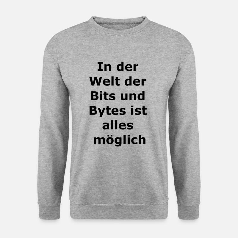 Geschenk für Informatiker - Unisex Pullover - Weißgrau meliert