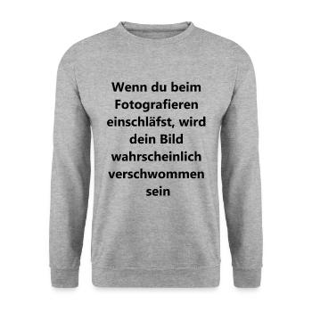 Blurred Memories Gift - Unisex Sweatshirt - salt & pepper - Front - Alina (178cm) & Michal (187cm)
