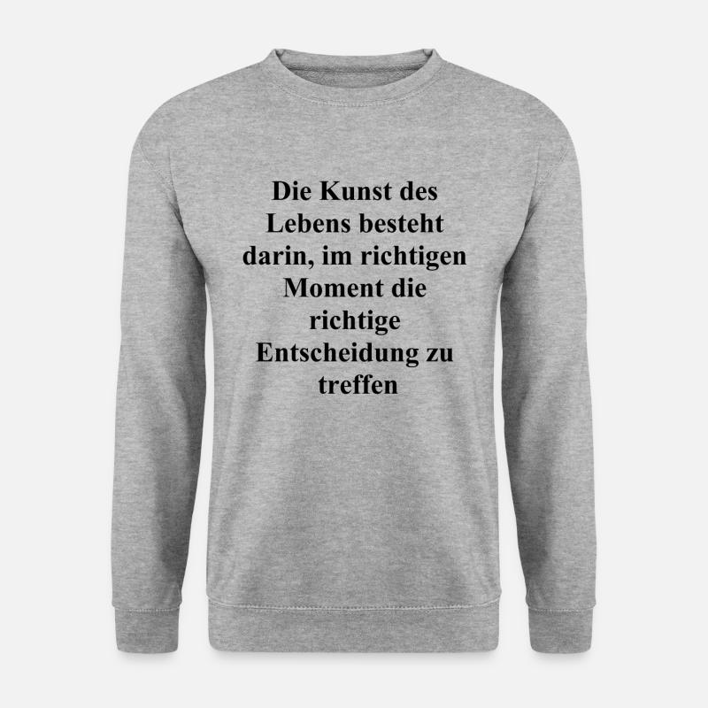 Life Wisdom Gift - Unisex Sweatshirt - salt & pepper