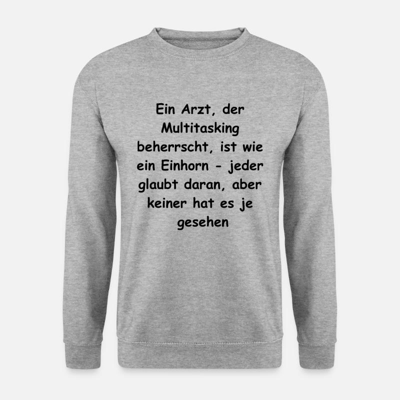 Der perfekte Geschenk für alle Ärzte - Unisex Pullover - Weißgrau meliert