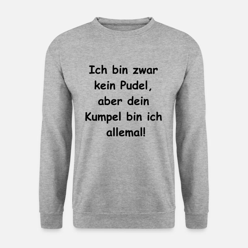 Cadeau Caniche Buddy - Sweat-shirt Unisexe - gris chiné