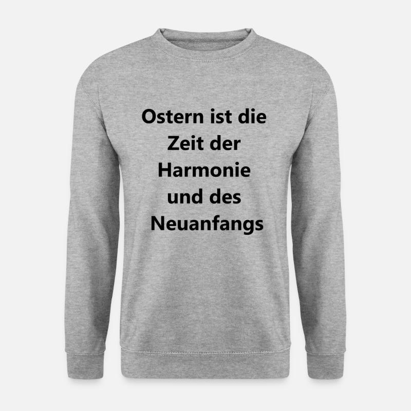 Oster-Geschenkbox - Unisex Pullover - Weißgrau meliert