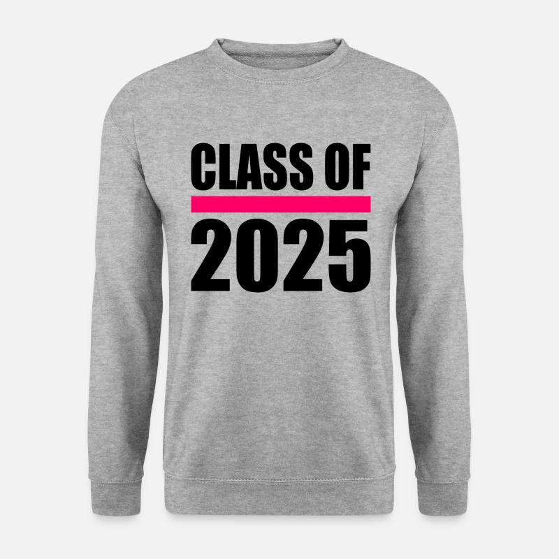 Class of 2025 - Unisex Pullover - Weißgrau meliert