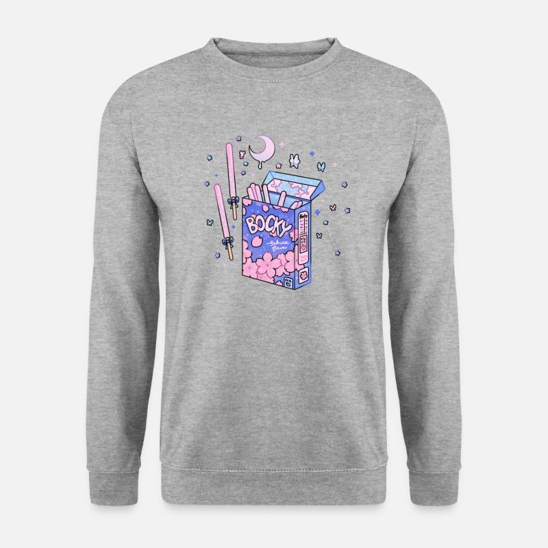Tasty Bocky - Unisex Pullover - Weißgrau meliert
