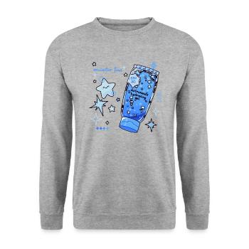 Écran solaire pour astronautes - Sweat-shirt Unisexe - gris chiné - Devant - Alina (178cm) & Michal (187cm)