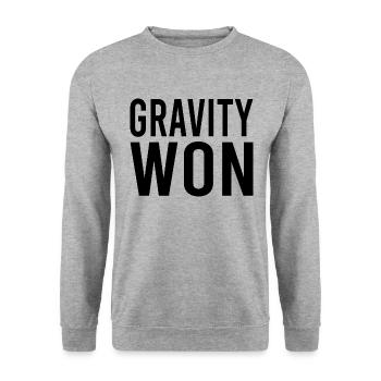 Schwerkraft Gewonnen Arm Beinknochen Genesung Genesung - Unisex Pullover - Weißgrau meliert - Vorne - Alina (178cm) & Michal (187cm)