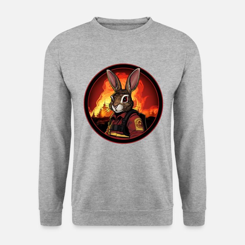 Rabbit Fire Brigade - Unisex Sweatshirt - salt & pepper