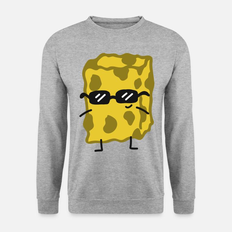 Schwamm Haushalt Lustig - Unisex Pullover - Weißgrau meliert