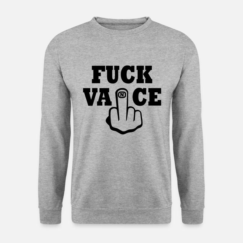 fuck vance - Unisex Pullover - Weißgrau meliert