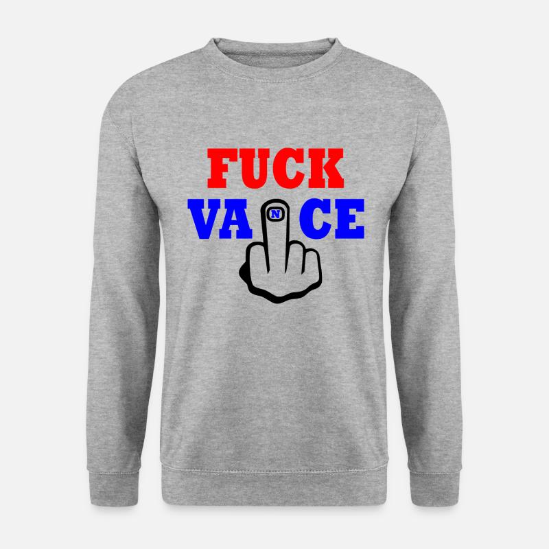 fuck vance - Unisex Pullover - Weißgrau meliert