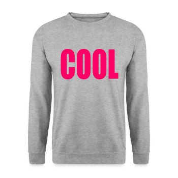 Cool - Unisex Pullover - Weißgrau meliert - Vorne - Alina (178cm) & Michal (187cm)