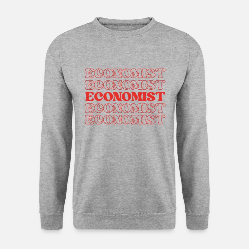 Ökonom, Finanzanalyst, Wirtschaftsexperte - Unisex Pullover - Weißgrau meliert