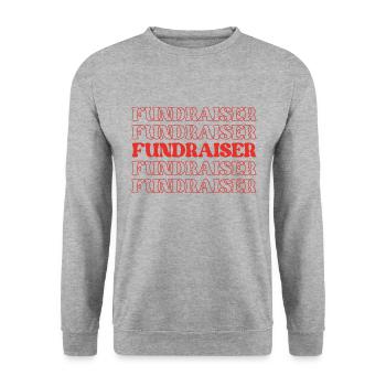 Fundraiser Charity Worker Charity Event Organizer - Unisex Sweatshirt - salt & pepper - Front - Alina (178cm) & Michal (187cm)