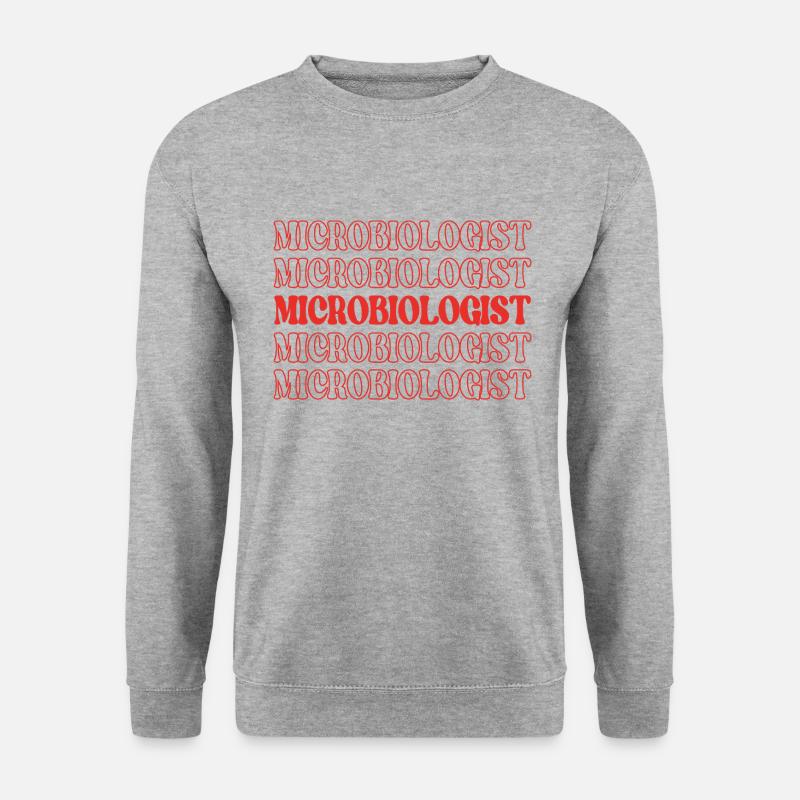 Microbiologist Microbe Expert Microscopic Life - Unisex Sweatshirt - salt & pepper