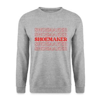 Shoemaker Cobbler Shoe Repairman Shoe Fixer Shoe - Unisex Sweatshirt - salt & pepper - Front - Alina (178cm) & Michal (187cm)