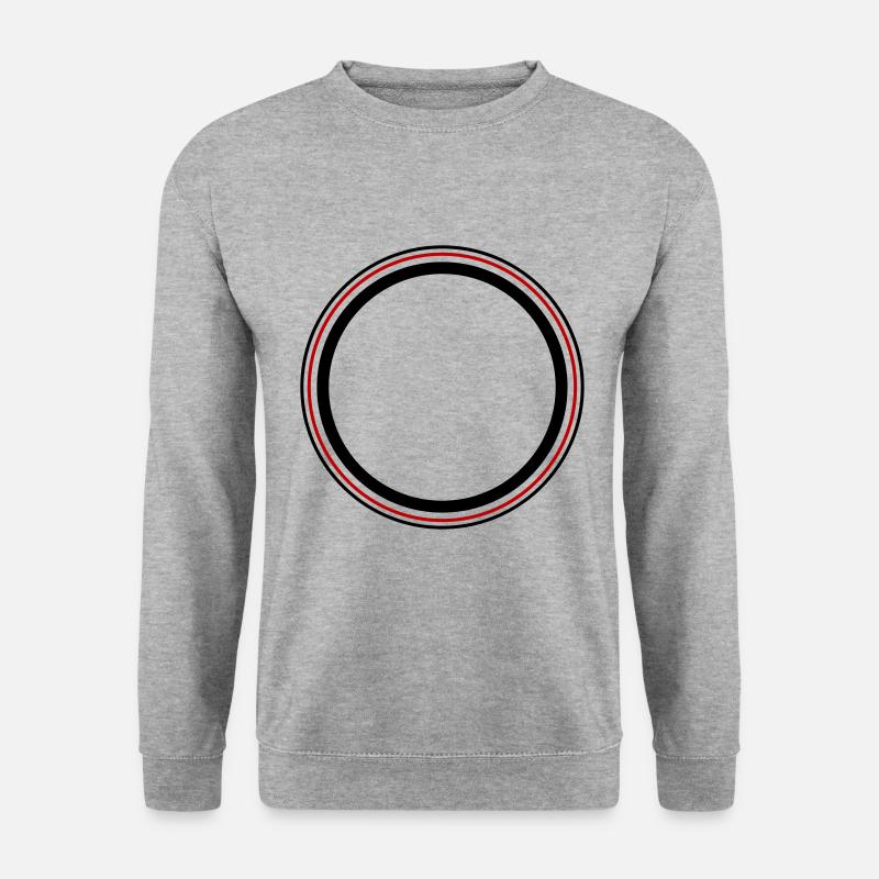 Kreis symbol - Unisex Pullover - Weißgrau meliert