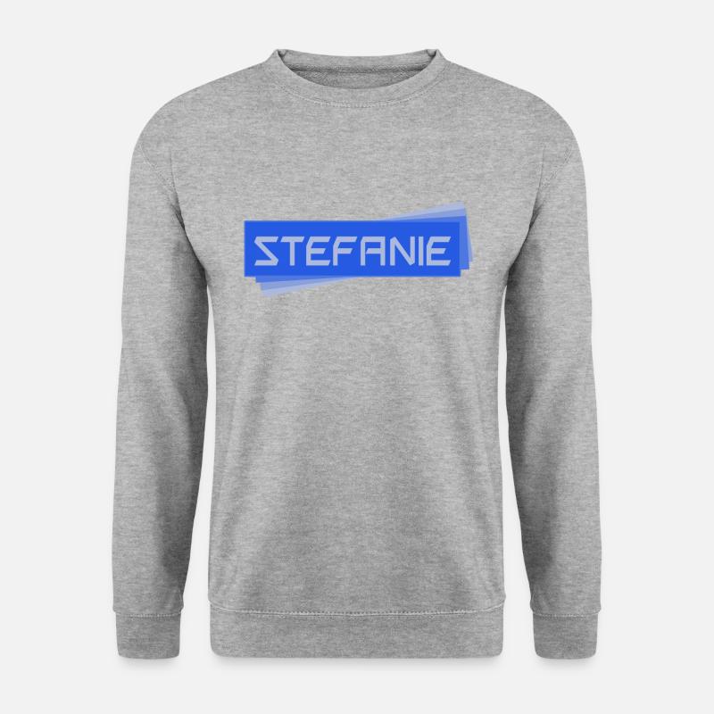 Stefanie - Unisex Pullover - Weißgrau meliert