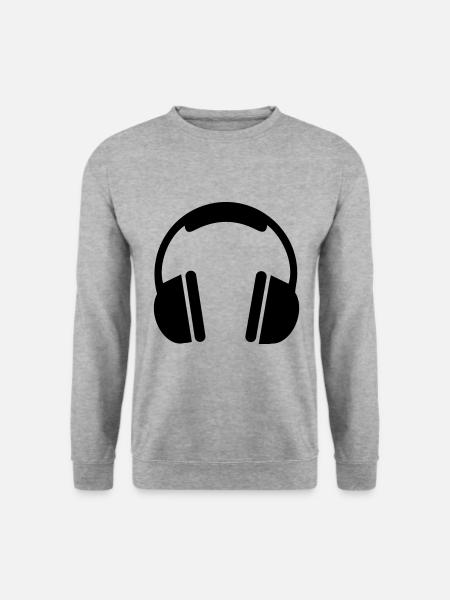 Headphone icon - Unisex Sweatshirt - salt & pepper